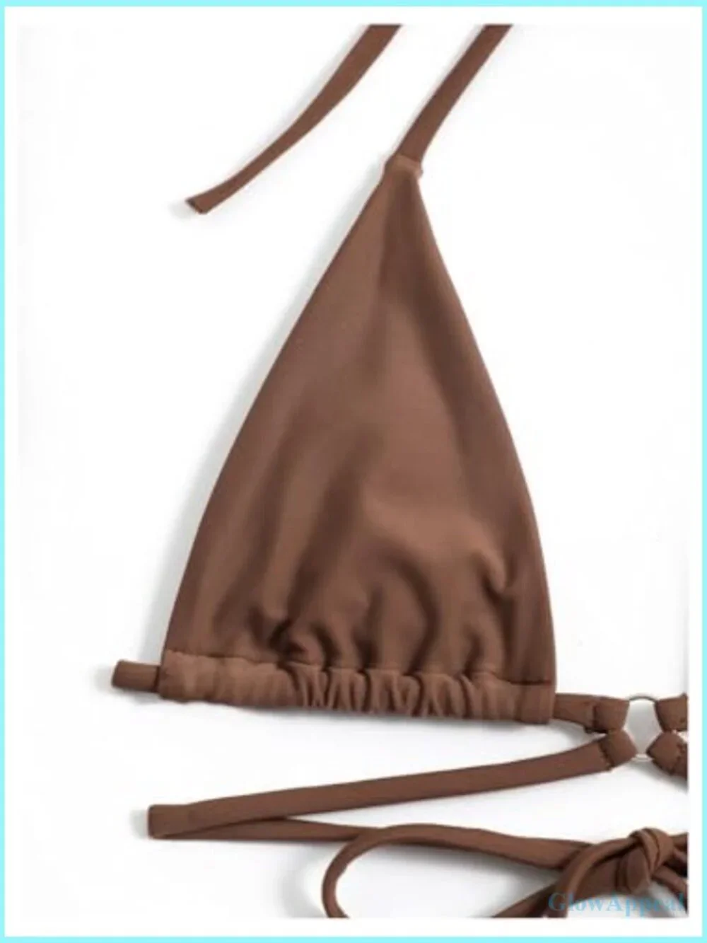 3 Piece String Bikini Set Halter Triangle Micro Bikini with Cover Up Skirt